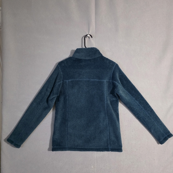 Patagonia Wavy Blue Tide Pool Blue X Dye Re Tool Snap T Fleece Pullover Size S - Picture 10 of 12